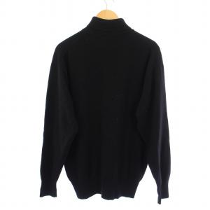 COMME des GARCONS HOMME ヴィンテージ 90s 田中オム ニット セーター 長袖 タートルネック ウール 無地 黒 ブラック /BB