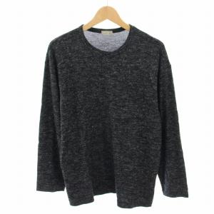 AD1998 田中オム ヴィンテージ 90s ニット セーター 長袖 チャコールグレー 黒 ブラック HT-070250