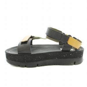 CAMPER Oruga Up オルガアップ サンダル ストラップ 厚底 38 黒 ブラック K201037-022