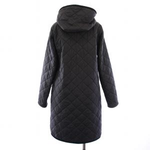 LAVENHAM キルティングコート 中綿 アウター ロング丈 フード 38 黒 ブラック LVH-17-BP /BB