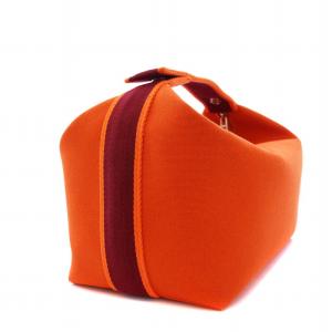 HERMES ブリッド・ア・ブラックGM ハンドバッグ ポーチ オレンジ