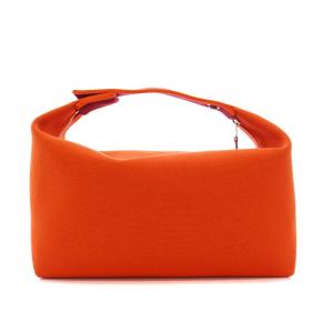 HERMES ブリッド・ア・ブラックGM ハンドバッグ ポーチ オレンジ