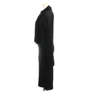 Max Mara Studio MaxMaraStudio ワンピース ロング マキシ 長袖 42 黒 /YM