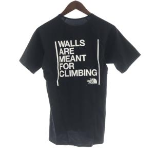 Tシャツ カットソー ロゴ プリント 半袖 S 黒 ブラック NT31996 /RO