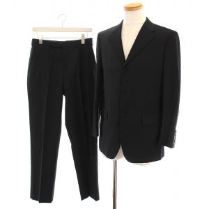 シングルスーツ セットアップ 上下 テーラードジャケット チェック パンツ 36R 黒 BMD40-501-08