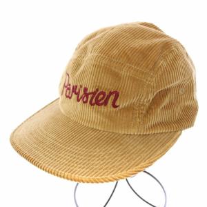 CAP 5P CORDUROY PARISIEN キャップ 帽子 コーデュロイ ロゴ 刺繍 ベージュ /TK