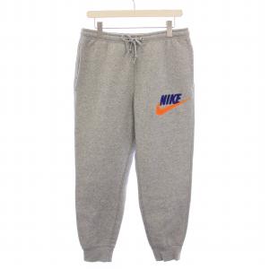 クラブ フリース ジョガー パンツ 裏起毛 ロゴ L グレー