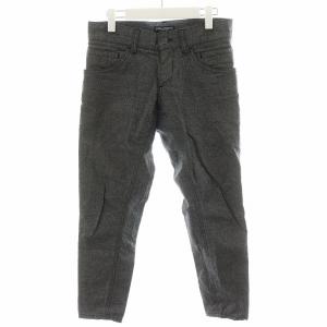 パンツ ジッパーフライ ロゴ コットン 44 グレー 12GOLD /AN28