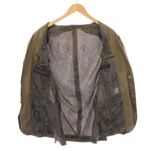 ETRO テーラードジャケット ブレザー アウター シングル 総裏地 メッシュ 46 茶 ブラウン /BB