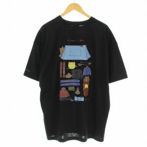 Columbia JONAS CLAESSON Tシャツ 223PM0995 バックプリント 半袖 XL 黒 ブラック /G