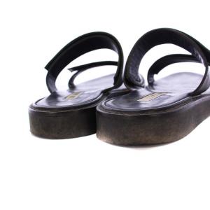 ANN DEMEULEMEESTER フラットサンダル 36 ブラック