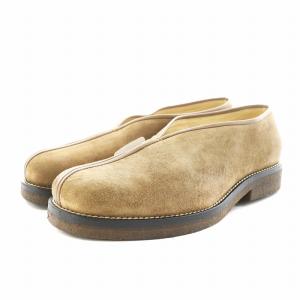 PIPED SLIPPERS スリッポン スエード 43 ベージュ FO355