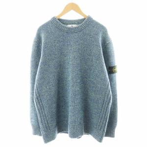 ニット セーター ウール 3XL ブルー 7915515A4