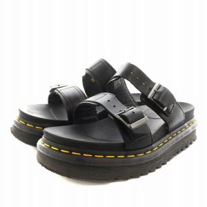 MYLES シャークソール サンダル レザー UK5 黒 ブラック 23523001 /AN9