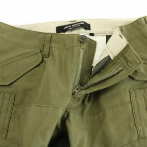 JUNYA WATANABE AD2010 カーゴパンツ テーパード ニット切替 リボン S カーキ JF-P004 /NQ