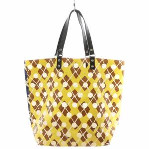 トートバッグ ハンドバッグ ショルダーバッグ パンチング 総柄 白 ホワイト 紺 ネイビー 黄 イエロー
