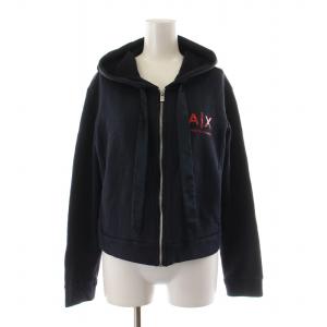 ジップアップパーカー 長袖 フーディー プリント M ネイビー 8NYMBWYJK8Z /NQ