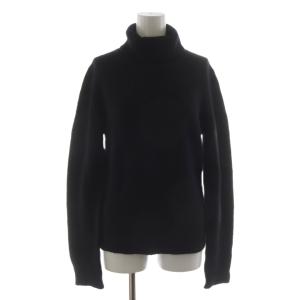 ニット セーター 長袖 タートルネック カシミヤ L 黒 /RR
