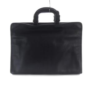 LUGGAGE LABEL ブリーフケース ビジネスバッグ レザー 書類カバン ハンドバッグ 黒 ブラック /RO