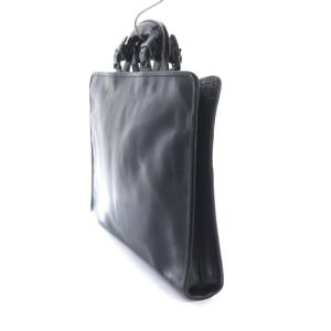 LUGGAGE LABEL ブリーフケース ビジネスバッグ レザー 書類カバン ハンドバッグ 黒 ブラック /RO