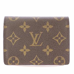 モノグラム ジャポン サンガープル キャンバス カードケース カード入れ コンパクト 二つ折り ロゴ 茶