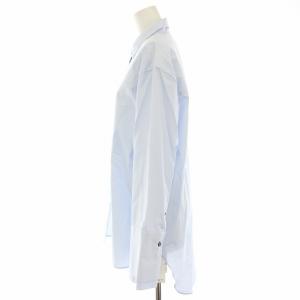 ADORE ブリーズコットンシャツブラウス テールカット 長袖 38 水色 ライトブルー 5318110012 /HN