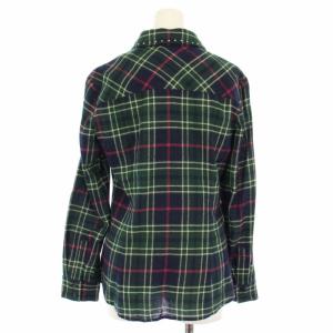 MAX&CO. シャツ 長袖 チェック スタッズ IJ38 緑 71141921 /TK