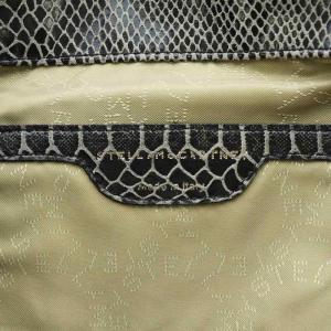 STELLA McCARTNEY ファラベラ ワンショルダーバッグ パイソン柄 チェーン 黒 ブラック /AN16