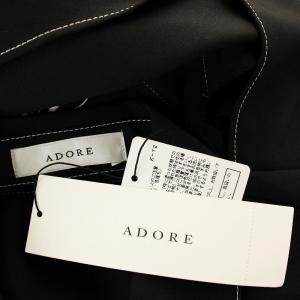 ADORE 22SS フラワーバード刺繍シャツワンピース 531-2140205 ロング 花柄 オープンバック 長袖
