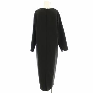 ADORE 23AW ブラック ドライミドルジョーゼットワンピース 531-3240922