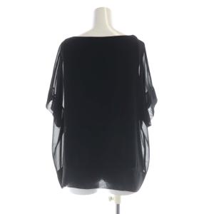 ANAYI カットソー シアー シースルー 半袖 38 黒 ブラック 101728-15-720-95-038 /RO