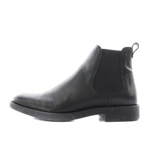 TOD'S サイドゴアブーツ アンクルブーツ レザー ショート 36 23cm ブラック /NQ