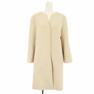 ノーカラーコート ロングコート 38 ベージュ 101717-17-170-11-380 /OR