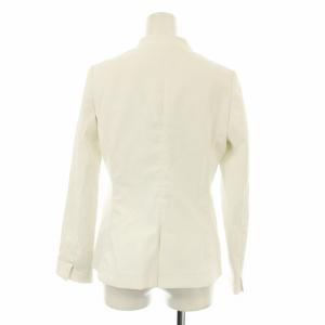PLST ブレンドカラーレスジャケット スーツ ワイドパンツ リネン XS 白 ホワイト12-9204032 /OR