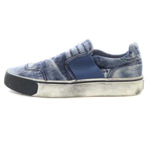 S-FLIP ON スリッポン スニーカー フラットシューズ デニム ウォッシュ加工 US7.5 25.5cm