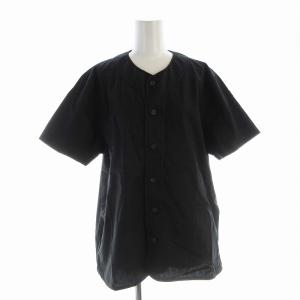 シャツ ブラウス 半袖 黒 ブラック 93243 /EE