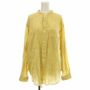 STAND COLLAR DADDY SHIRT 25SMSBL08 スタンドカラーシャツ ブラウス 長袖