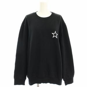 スウェット トレーナー 星 スタープリント 長袖 大きいサイズ XL 黒 ブラック BM70463Y0X