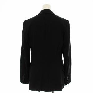 EPOCA スーツ セットアップ ジャケット パンツ ストライプ柄 38 黒 ブラック KHB09-437-09 /OR