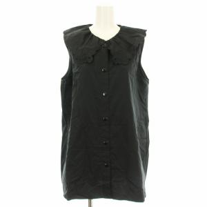 LACE COLLAR BLOUSE 25MMSBL04 ノースリーブ シャツ 花柄 刺繍 ブラウス 36