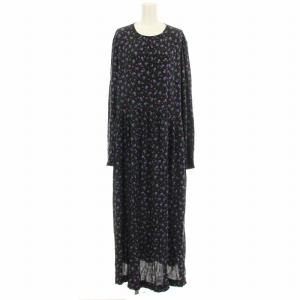 23AW PURPLE FLOWER DRESS 23AMSOP01 花柄 ワンピース ロング 長袖 36