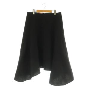 フレアスカート ロング 段ボール イレヘム 44 ブラック /MY OS