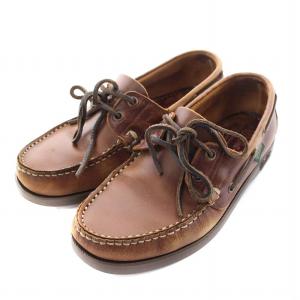 バース デッキシューズ ローファー レザー 4.5 24.5cm ブラウン 780218 /NQ