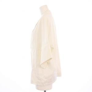 DES PRES 25SS ソフトサテン ハーフスリーブジャケット テーラードジャケット F ホワイト 22075107406