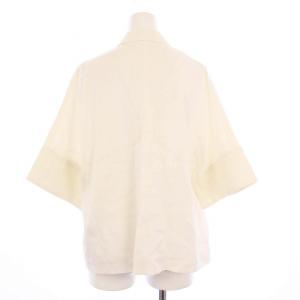 DES PRES 25SS ソフトサテン ハーフスリーブジャケット テーラードジャケット F ホワイト 22075107406