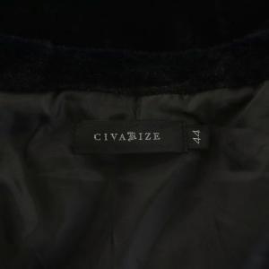 CIVARIZE パーカー ジップアップ ボア アウター 44 黒 ブラック 2390400100 /AN31