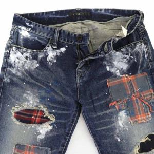 CIVARIZE デニムパンツ ジーパン ジーンズ ペイント加工 42 インディゴ 1393600800 /RO