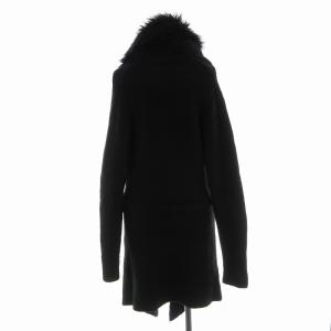 CIVARIZE ニットコート ジップアップ フェイクファー 44 黒 ブラック 1395210300 /EE