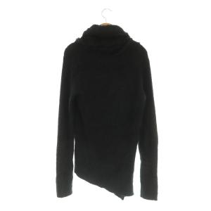 CIVARIZE ニット セーター 長袖 オフタートル アシンメトリー 44 ブラック /MY OS
