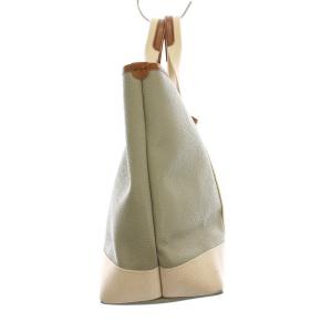 TOPKAPI トートバッグ レザー ミントグリーン アイボリー /YM D